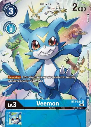 Veemon [BT3-021] (1-Year Anniversary Box Topper) [Promotional Cards] - Trinity Hobby
