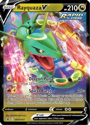 Rayquaza V (SWSH147) [Sword & Shield: Black Star Promos] - Trinity Hobby