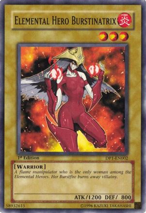 Elemental Hero Burstinatrix [DP1-EN002] - Duelist Pack 1: Jaden Yuki Unlimited - Common / Short Print - Trinity Hobby