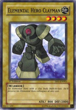 Elemental Hero Clayman [DP1-EN003] - Duelist Pack 1: Jaden Yuki Unlimited - Common / Short Print - Trinity Hobby