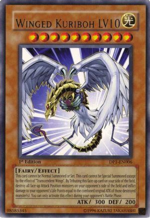 Winged Kuriboh LV10 [DP1-EN006] - Duelist Pack 1: Jaden Yuki 1st Edition - Rare - Trinity Hobby