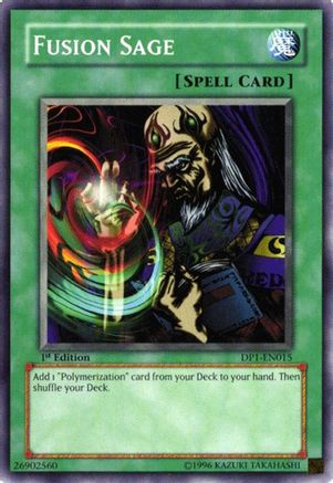 Fusion Sage [DP1-EN015] - Duelist Pack 1: Jaden Yuki 1st Edition - Common / Short Print - Trinity Hobby