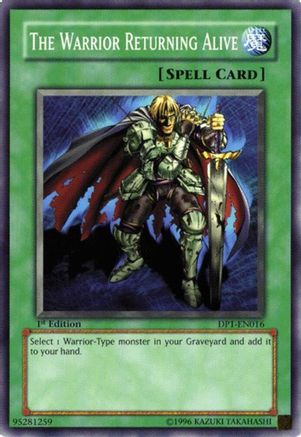 The Warrior Returning Alive [DP1-EN016] - Duelist Pack 1: Jaden Yuki 1st Edition - Common - Trinity Hobby