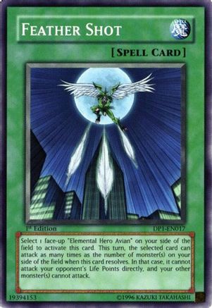 Feather Shot [DP1-EN017] - Duelist Pack 1: Jaden Yuki 1st Edition - Common - Trinity Hobby