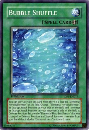 Bubble Shuffle [DP1-EN019] - Duelist Pack 1: Jaden Yuki 1st Edition - Common - Trinity Hobby