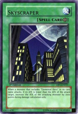 Skyscraper [DP1-EN021] - Duelist Pack 1: Jaden Yuki Unlimited - Rare - Trinity Hobby