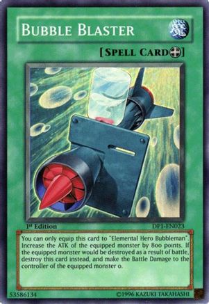 Bubble Blaster [DP1-EN023] - Duelist Pack 1: Jaden Yuki 1st Edition - Super Rare - Trinity Hobby