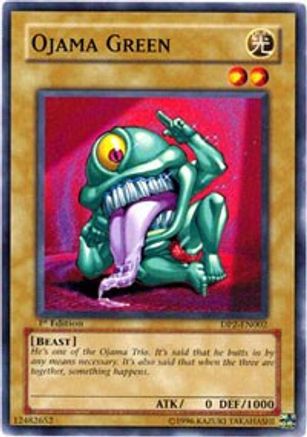 Ojama Green [DP2-EN002] - Duelist Pack 2: Chazz Princeton 1st Edition - Common - Trinity Hobby