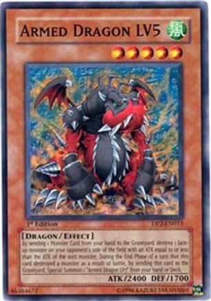 Armed Dragon LV5 [DP2-EN011] - Duelist Pack 2: Chazz Princeton 1st Edition - Common / Short Print - Trinity Hobby