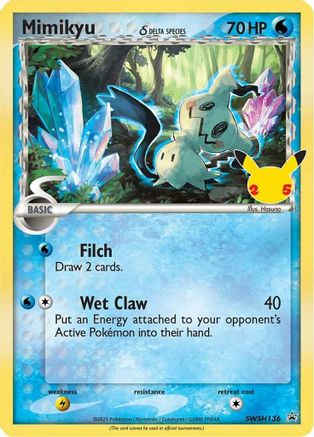 Mimikyu (SWSH136) (Delta Species) (Celebrations) [Sword & Shield: Black Star Promos] - Trinity Hobby