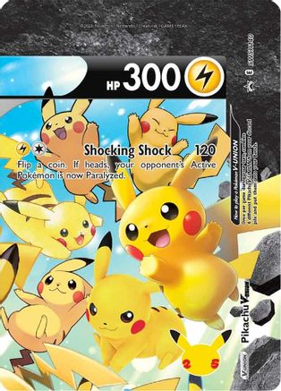 Pikachu V-UNION (SWSH140) (Celebrations) [Sword & Shield: Black Star Promos] - Trinity Hobby