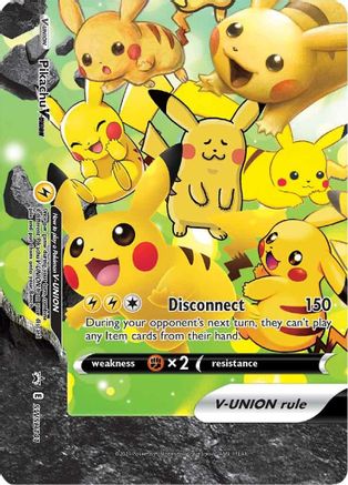 Pikachu V-UNION (SWSH141) (Celebrations) [Sword & Shield: Black Star Promos] - Trinity Hobby