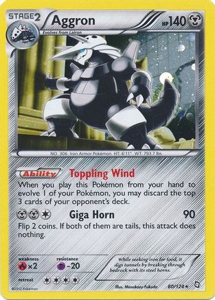 Aggron (80/124) (Cosmos Holo) [Black & White: Dragons Exalted] - Trinity Hobby