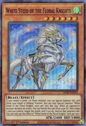 White Steed of the Floral Knights [LED8-EN022] Super Rare - Trinity Hobby