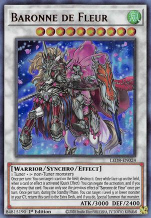 Baronne de Fleur [LED8-EN024] Ultra Rare - Trinity Hobby