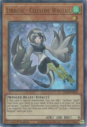 Lyrilusc - Celestine Wagtail [LED8-EN036] Ultra Rare