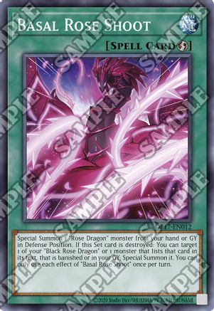 Basal Rose Shoot [OP17-EN012] Super Rare - Trinity Hobby