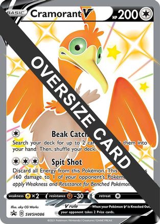 Cramorant V (SWSH086) (Jumbo Card) [Sword & Shield: Black Star Promos] - Trinity Hobby