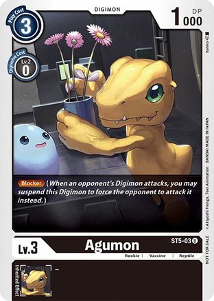 Agumon [ST5-03] (Official Tournament Pack Vol.3) [Starter Deck: Machine Black Promos] - Trinity Hobby