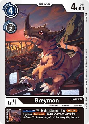 Greymon [BT2-057] (Official Tournament Pack Vol.3) [Release Special Booster Promos] - Trinity Hobby