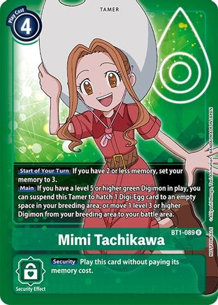 Mimi Tachikawa [BT1-089] (Official Tournament Pack Vol.3) [Release Special Booster Promos] - Trinity Hobby