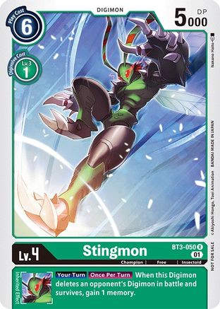 Stingmon [BT3-050] (Winner Pack Double Diamond) [Release Special Booster Promos] - Trinity Hobby