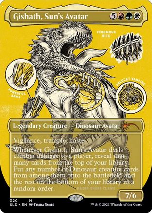 Gishath, Sun's Avatar (Foil Etched) (SLD-320) - [Secret Lair Drop Series] Foil - Trinity Hobby