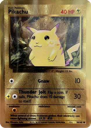 Pikachu (Celebrations Metal Card) - (058/102) Holofoil [Miscellaneous Cards & Products]