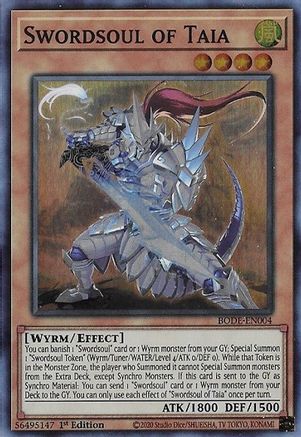 Swordsoul of Taia [BODE-EN004] Super Rare - Trinity Hobby