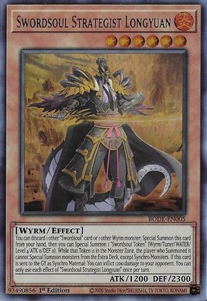 Swordsoul Strategist Longyuan [BODE-EN005] Ultra Rare - Trinity Hobby