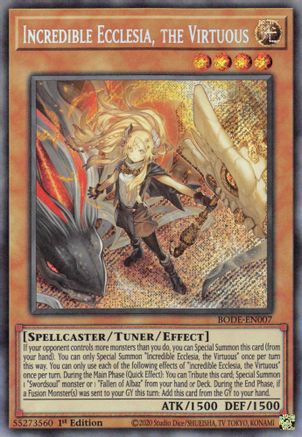 Incredible Ecclesia, the Virtuous [BODE-EN007] Secret Rare - Trinity Hobby