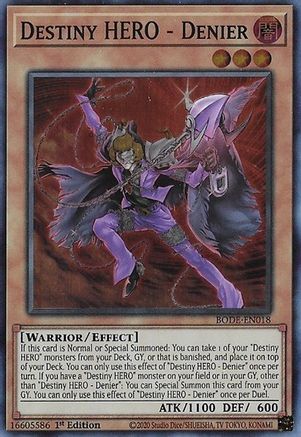 Destiny HERO - Denier [BODE-EN018] Super Rare - Trinity Hobby