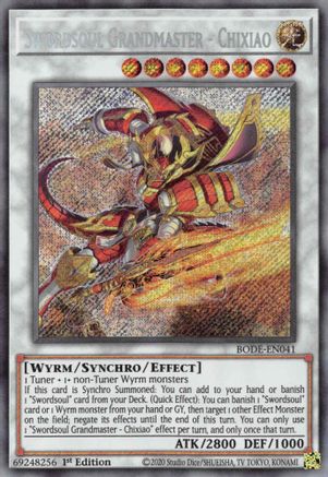 Swordsoul Grandmaster - Chixiao [BODE-EN041] Secret Rare - Trinity Hobby