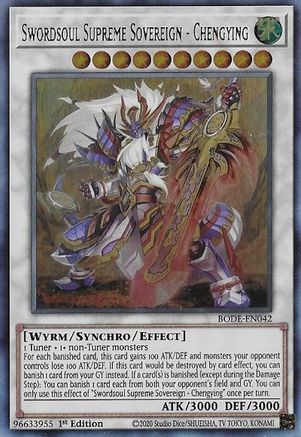 Swordsoul Supreme Sovereign - Chengying [BODE-EN042] Ultra Rare - Trinity Hobby