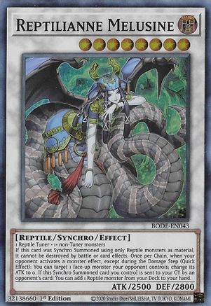 Reptilianne Melusine [BODE-EN043] Super Rare - Trinity Hobby
