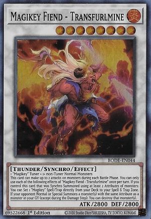 Magikey Fiend - Transfurlmine [BODE-EN044] Super Rare - Trinity Hobby
