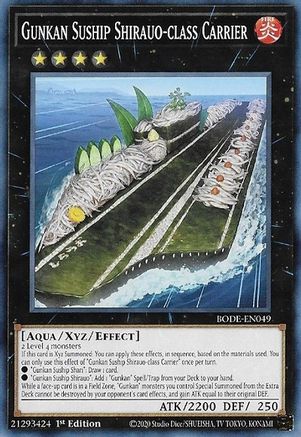 Gunkan Suship Shirauo-class Carrier [BODE-EN049] Common - Trinity Hobby