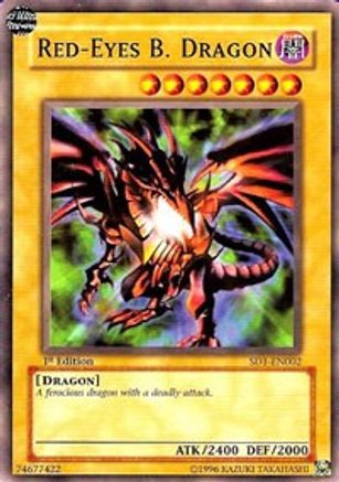 Red-Eyes B. Dragon [SD1-EN002] - Structure Deck: Dragon's Roar 1st Edition - Common / Short Print - Trinity Hobby