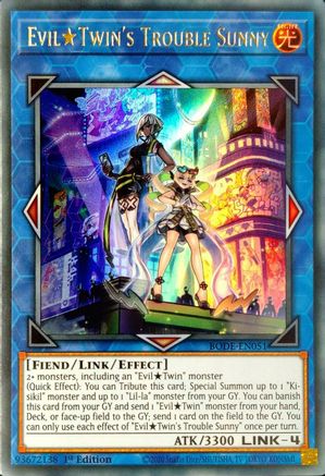 Evil Twin's Trouble Sunny [BODE-EN051] Ultra Rare - Trinity Hobby