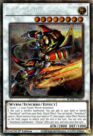 Swordsoul Grandmaster - Chixiao [BODE-EN041] Starlight Rare - Trinity Hobby