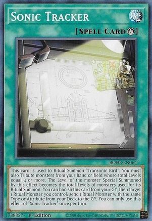 Sonic Tracker [BODE-EN064] Common - Trinity Hobby