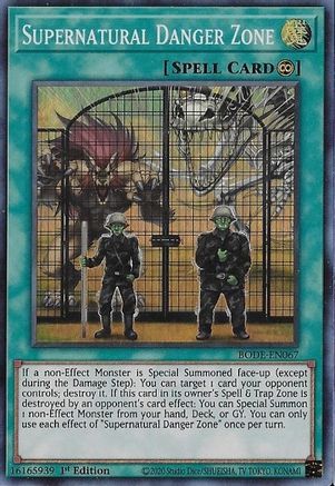 Supernatural Danger Zone [BODE-EN067] Super Rare - Trinity Hobby