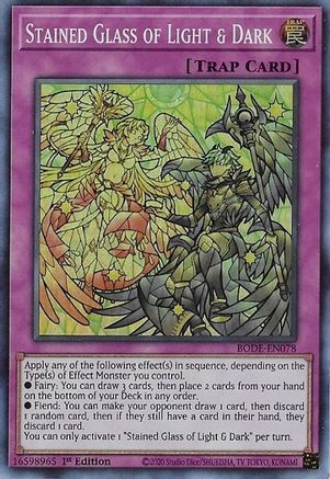 Stained Glass of Light and Dark [BODE-EN078] Super Rare - Trinity Hobby