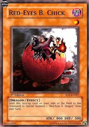 Red-Eyes B. Chick [SD1-EN007] - Structure Deck: Dragon's Roar 1st Edition - Common / Short Print