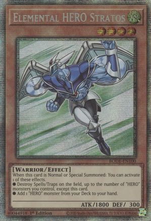 Elemental HERO Stratos [BODE-EN100] Starlight Rare - Trinity Hobby