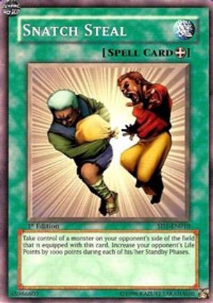 Snatch Steal [SD1-EN010] - Structure Deck: Dragon's Roar Unlimited - Common / Short Print - Trinity Hobby