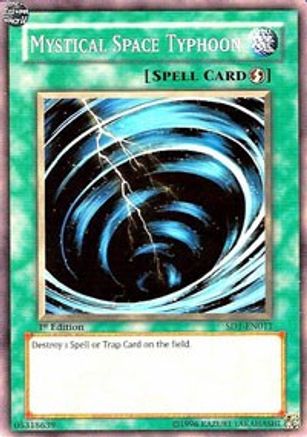 Mystical Space Typhoon [SD1-EN011] - Structure Deck: Dragon's Roar 1st Edition - Common / Short Print - Trinity Hobby