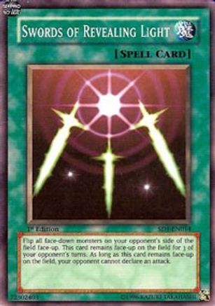Swords of Revealing Light [SD1-EN014] - Structure Deck: Dragon's Roar Unlimited - Common / Short Print - Trinity Hobby