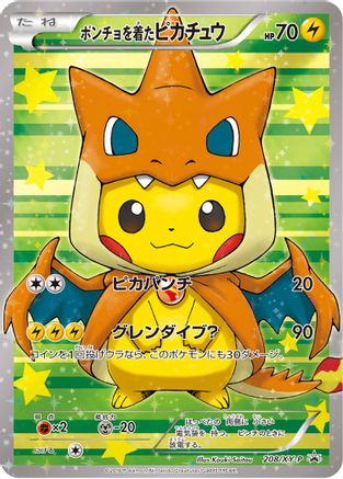 Poncho-wearing Pikachu - 208/XY-P Holofoil [XY Promos]