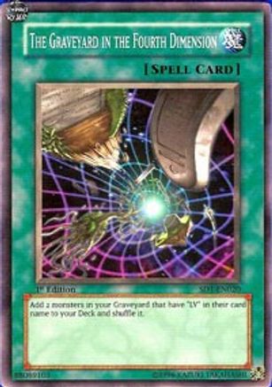 The Graveyard in the Fourth Dimension [SD1-EN020] - Structure Deck: Dragon's Roar Unlimited - Common / Short Print - Trinity Hobby